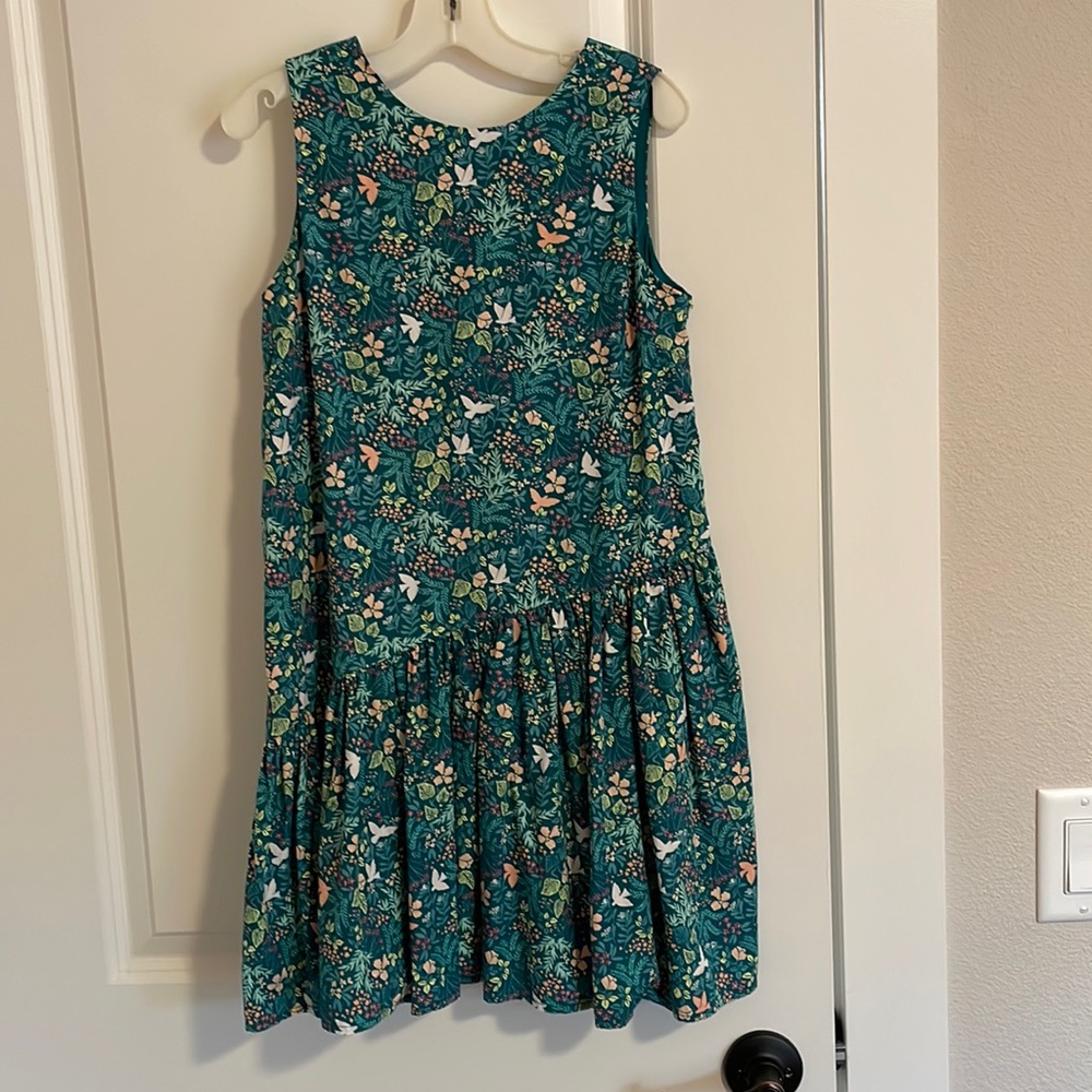 Tea Collection Dress with Asymmetrical Waistline